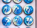 Y del rosa pasamos al azul con un tema también más infantil 🌊 🦈#birthdaycupcakes