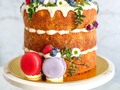 Birthday Cake para DaniB ðŸ’“ @dbordac ðŸŒŸ  #nakedcake #raspberryfilling #whiteganache #spongecake