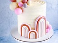 Boho Chic Rainbow Cake