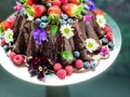 Floral 💐 Chocolate Cake