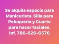 #peluqueriamiami #peluqueramiami #alquiler #manicurista #faciales #sweetwater