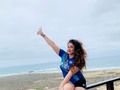 Sin importar el lugar 😍💙siempre con la camiseta de #Emelec #Salinas #bech #CSE