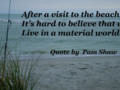 A visit to the beach; Sanibel, Florida
