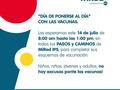En los PASOS y CAMINOS de @miredips se aplicarán vacunas en el marco de la 3 Jornada Nacional de Vacunación. De 8:00 am a 1:00 pm estamos prestos a servirte y vacunarte totalmente gratis.  La jornada es para niños, niñas, jóvenes y adultos!