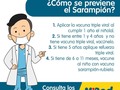 Atiende estas recomendaciones de killo para prevenir el sarampión.