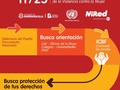 25 de noviembre, Día Internacional de la Eliminación de la Violencia contra la Mujer. Conoce la ruta y busca la protección de tus derechos #DíaNaranja #OrangeTheWorld #EscúchameTambién #miredips #onu