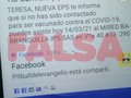Esta información, que está circulando en redes es falsa, #nosedejeengañar