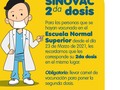 Les recordamos a todos los usuarios que hayan vacunado en la Escuela Normal Superior desde el dia 23 de Marzo, que les corresponde su segunda dosis en el mismo lugar. Es obligatorio llevar carnet de vacunación para poner la segunda dosis.  Vacunemos a los adultos mayores. #YOBAQUNOAMIVIEJOS  Recuerda la importancia de no olvidar las medidas de autocuidado para prevenir el contagio del Covid-19. Manten los lugares ventilados, usa correctamente el tapabocas, cubriendo boca y nariz; evita reuniones con personas que no vivan en tu mismo entorno familiar.  𝗟á𝘃𝗮𝘁𝗲 𝗹𝗮𝘀 𝗺𝗮𝗻𝗼𝘀 𝗳𝗿𝗲𝗰𝘂𝗲𝗻𝘁𝗲𝗺𝗲𝗻𝘁𝗲. Si necesitas información, puedes comunicarte con nuestro call Center 3225757 ¡Estamos para atenderte!   #Baqunatuvida #Baqunatusiviejos #prevenirloestaentusmanos #quedateencasa #lavatelasmanos #cuidemonostodos #vacunate #vacuna #MiRed #MiRedIPS #CuidamosTuSalud #Barranquilla  @opspaho @secsaludbaq @minsaludcol @organizacionmundialdelasalud @alcaldiabarranquilla