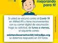 Permítenos ayudarte con los inconvenientes presentados con tu carnet digital de vacunación cuando te vacunaste contra el covid-19 en MiredIPS #vacunacionenmiredips #ayuda #soporte #cuidamostuaalud