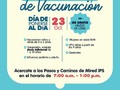 Jornada de intensificación de vacunación   Día de ponerse al día sábado 23 de Octubre   Acércate a pasos y caminos de mired ips en el horario de 7:00 am a 1:00 pm  Vacuancion niños y niñas de 0 a 5 años  Influenza pediatra  Influenza adulto  Mujeres en edad fértil  Vph niñas a partir de los 9 años  Gestantes Sarampión- rubéola dosis adicional de 1-11 años  #diadeponersealdia #vacunateenmiredips
