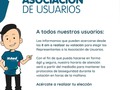 Información importante para nuestros usuarios, importante que te acerque a hacer tu votación por tu representante, este mensaje es solo por la mañana de hoy #asociaciondeusuario #miredips