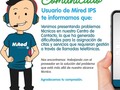 Venimos presentando problemas técnicos en nuestro Centro de Contacto, lo que ha generado dificultades para la asignación de citas y servicios que requieran gestión a través de llamadas telefónicas.  Nos encontramos trabajando con el proveedor en la solución del problema que está más allá de nuestro alcance técnico.  Agradecemos tu compresión.  Pide tu citas via WhatsAPP 315 4056834 ¡Estamos para atenderte! O descarga appmired  #MiRed #MiRedIPS #CuidamosTuSalud #Barranquilla