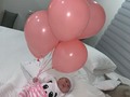Eres lo más deseado de mi vida la oración contestada, siempre mi niña siempre mi bebe, aún recuerdo cuando te veía como algo imposible y no me creo la felicidad tan grande que es tenerte en mis brazos hace un mes estabas dándome la felicidad más grande de mi vida te amo hija feliz primer mes 💕