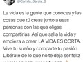 Esto es para ti, porque esta es la única vida que tienes en este mundo, aprovéchala. ✨