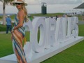 Having fun and shots at the PGA.