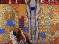 Polifonía visual, Klimt, óleo sobre lienzo. 150x130cm @duquearangogaleria #2023 #fineart #painting