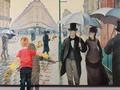 GUSTAVE CAILLEBOTTE, calle de París en un día de lluvias, una imagen poética e icónica de la historia de la pintura, “MÁSTER OF PAINTING” 150x170 cm, óleo sobre lienzo @duquearangogaleria