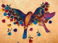 Pronto un abrazo nos hará florecer 🍃  Autor: Carlos Bazán  #artemexicano  #arteoaxaqueño  #artechocholteco  #artemixteco  #abrazo #enfamilia #artist #pintor #Oaxaca #aves #love #gorrion #time #colibries #quedateenelnido #esperanza #arteencasa #cuarentenarte #cuarentenacreativa #quedateencasa #quarantine