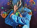 ‘’La esperanza aquí florece’’ 🌌 Autor: Carlos Bazán  #artemexicano #artelatinoamericano #arteoaxaqueño #artemixteco #estrellas #pavoreal #Oaxaca #art #florece #esperanza #sempiterno #corazon #girasoles #hechoenmexico #quedateencasa