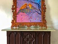 Donación de la obra ‘’Abrazo eterno’’ para la Rifa a Beneficio del mantenimiento y conservación del templo de Santa María de la Natividad, de Villa de Tamazulapam, Oaxaca.  🎨Para adquisición de boletos lo pueden hacer con el Consejo económico Parroquial.   La rifa Se celebrará el día 31 de octubre del 2021.   #rutadominica #villadetamazulapam #santamaria #natividad  #artemexicano #carlosbazan #gorriones #abrazo #eterno