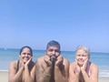 Como niños buenos hoy en la playita