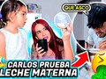 Adri me hace probar leche materna🥵LINK EN MI BIOGRAFÍA😂