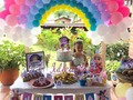 Hacer este arcoíris fue todo un reto para nosotras y quedó divino !!! Julieta estuvo feliz y su mamá también, así que valió la pena 🤗😍 #fiestasinfantiles #kitsdefiesta #mesadedulces #arcoirisparty #pideeltuyo📲