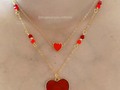 Collar Rojo corazón en nacar 🌟🌟  Baño de oro 24k  Contacto +584128989373   Sueña con todo tu corazón ❤️ @cerezaaccesoriosbyad  @angelalopez.orfebre  #Miniiniciales#iniciales#Niñitos#Argollas#zarcillos#Lunas#Estrellas#corazones #Collares#tendencia #Tendencia2022#Chic#bloggerstyle #accesoriosmiami #accesoriosvenezolanos #Accesoriosdemoda #Madrid#Orlando#Florida#Lasmercedes#Cerroverde#Laschimeneas#Tazajal#valencia