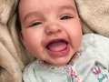 Por esa sonrisa haría lo que sea... Te amo hijita ❤️❤️❤️ #baby #smile #babygirl #gerberphotosearch2021