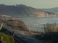 Torreypines as seen from Del Mar around sunset #delmar #torreypines #sunset #beach