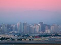 I was hoping the haze would lift away and reveal the snow covered mountains, but this looks nice too #downtownsandiego #sandiego #cflophotography #northislandnavalbase #downtown #sunset #sandiegoskyline #skyline #canon1ds