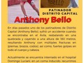 Por favor ayudemos a Anthony Bello a Recuperarse de su accidente. Contamos con ustedes
