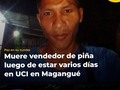 Muere vendedor de piña luego de permanecer varios días en la Unidad de Cuidados Intensivos (UCI) del hospital la Divina Misericordia.  Después de luchar durante once días internado en el centro hospitalario, en la madrugada de hoy, Eduar Rafael Castro de 38 años de edad, pierde la batalla a la vida.  Eduar quien era oriundo de Santa Cruz jurisdicción de Mompox, Bolívar, y quien residía en el Barrio Maracaná en el municipio de Magangué, había sido herido de gravedad por una puñalada, el pasado sábado 26 de noviembre, por un desconocido quien por quitarle el celular y lo producido del día no tuvo compasión en atentar contra su integridad.  Según versiones, los hechos sucedieron cuando Eduar se dirigía por la vía de la antigua clínica la candelaria, exactamente por un callejón que conducía pocas cuadras hasta su hogar. Asimismo, el joven con sus últimas fuerzas (desangrado) logra llegar a escasos metros de su casa, en donde fue socorrido por vecinos y llevado al hospital  Hasta el momento los familiares esperan que el sector colabore con las grabaciones en cámaras de seguridad con el fin de encontrar al responsable.  Eduar es recordado por la buena atención a sus clientes que diariamente le compraban piña en su puesto, ubicado en el mercado Baracoa frente al parque de las Americas, además de su carisma y el noble corazón que lo caracterizaba.  Desde este medio expresamos nuestras sentidas condolencias a los familiares y pedimos a Dios que les dé fortaleza para superar esta prueba difícil y más cuando es de forma sorpresiva.  Paz en su Tumba  #noticias #magangue #magangué #muerte #robo #uci #hospital #condolencias