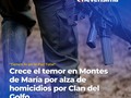 #Noticias #colombia / Se observa un recrudecimiento de la violencia homicida en los últimos años, así como del desplazamiento forzado, del microtráfico, el confinamiento de la población residente en las zonas rurales, y el reclutamiento forzado y voluntario de los jóvenes en el área de los Montes de María.  De acuerdo con el Instituto Nacional de Medicina Legal, solo en 2022 se registraron 102 homicidios en esta subregión, superando así los registros de años anteriores, pues en 2021 se presentaron 90 y en 2020, 64.  Frente a esta situación, en diciembre de 2022, la Defensoría del Pueblo emitió una alerta temprana sobre el riesgo que corren las comunidades de los Montes de María frente a la expansión y consolidación de las Autodefensas Gaitanistas de Colombia (AGC) o Clan del Golfo, que en algunas zonas incluso estarían usurpando funciones del Estado en cuanto a la resolución de conflictos e imposición de sanciones.  “Hemos encontrado que las AGC buscan imponer su dominio sobre liderazgos sociales, comunitarios, comunales, juveniles y personas defensoras de derechos humanos. Para ello, acuden a las amenazas directas e indirectas, provocan desplazamientos o atentan contra su vida o bienes”, explicó el defensor del Pueblo, Carlos Camargo.  En este sentido, el llamado es al Gobierno nacional a dialogar con las comunidades y así poner en marcha este plan de choque. “La comunidad tiene fe en que la Paz Total llegue a Montes de María, pero cuando ocurren casos como asesinatos, la gente tiene mayor incertidumbre, preocupación, temor y miedo porque no ven que hayan en este momento condiciones de seguridad”, puntualizó el profesor.  Por ahora, lo que esperan desde los Consejos Territoriales de Paz es que se pueda concretar la reunión con los representantes del Gobierno y así comenzar a dar pasos contundentes para devolver la tranquilidad a los #montesdemaria