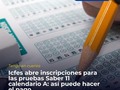 #ICFES / Icfes abre inscripciones para las pruebas Saber 11 calendario A: así puede hacer el pago  El Icfes detalló que la apertura de las inscripciones, a inicio de abril, tiene como fin invitar a los rectores de las instituciones educativas para que realicen con tiempo el proceso de inscripción de sus estudiantes, de manera que no afecte su tránsito hacia una educación superior.  Andrés Molano Flechas, director general del Icfes, precisó que hasta el viernes 12 de mayo estará habilitado el proceso de registro y recaudo ordinario, para la presentación de los tres exámenes.  En el caso de la prueba Pre Saber, esa está dirigida a estudiantes de grados 9° y 10° que se quieren familiarizar con el tipo de preguntas que se llevan a cabo en el examen Saber 11.  Cómo se puede realizar el pago  El instituto detalló que, para mayor facilidad y seguridad del recaudo de los exámenes del estado, se podrán hacer en línea a través del botón de pago de PSE. Sin embargo, otra de las alternativas de pago es de manera presencial por medio de las sucursales del banco Davivienda y en corresponsales bancarios autorizados por esa entidad financiera.