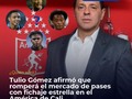 #AmericaDeCali #futbol / Tulio Gómez afirmó que romperá el mercado de pases con fichaje estrella en el América de Cali  El fichaje de Juan Fernando Quintero por el Junior de Barranquilla a comienzos de año rompió el mercado de pases en el fútbol colombiano, siendo unas de las contrataciones más costosas en los últimos años. El Nalgón se decantó por la oferta del Tiburón pese a tener opciones en el fútbol internacional.  Si bien el exjugador de River Plate no ha tenido el desempeño que se esperaba con la camiseta Rojiblanca, algunos equipos del rentado domés le seguirían los pasos al Junior de Barranquilla, contratando futbolistas de renombre para pelear por cosas importantes y figurar en el ámbito internacional en el que los clubes colombianos han quedado en deuda.  Como era de esperarse varios usuarios en las redes sociales comenzaron a especular con la contratación estrella de América de Cali, uno de los nombres que salió a relucir fue el de Juan Guillermo Cuadrado que actualmente milita en la Juventus de Turín y que termina contrato a finales de junio con la Vecchia Signora.  A lo anterior se le suma la información del periodista Ricardo Gato Arce, que colgó un video en su cuenta oficial de Twitter en el que afirmó que los Diablos Rojos, botarán la casa por la ventana.  “América está alistando parte de la consecución de jugadores para la próxima temporada. Me dijeron que América tiene una bomba que, si se llega a concretar, marcaría los beneficios no solo del América sino del FPC (...) van a reforzar, un equipo grande lo tiene que hacer. Si se da lo que llegaría al América es un bombazo”