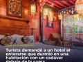 #tendencias #viral / Un turista demandó a un hotel tras enterarse que durmió en una habitación con un cadáver debajo de la cama  El hombre, apellidado Zhang, llegó al hotel, situado en la región china del Tíbet (oeste), el pasado 21 de abril y, tras dormir aproximadamente tres horas, fue trasladado a una nueva habitación por el mal olor.  La Policía local explicó a Zhang al día siguiente que se había hallado el cadáver de una mujer bajo el colchón de la primera habitación en la que se hospedó a su llegada, informan hoy medios locales.  Más tarde, el huésped pidió una indemnización a la dirección del hotel por haber alterado sus planes de viaje y por el trauma sufrido.  Se desconoce cuándo se cometió el supuesto crimen y, según un comunicado que circula en las redes sociales del país y que se atribuye a un familiar de la víctima, pudo haber sido asesinada en otro lugar y trasladada hasta el hotel ya fallecida.  El caso todavía se halla bajo investigación.