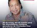 #diomedezdiaz #tendencias / 26 de mayo, día de suerte para los diomedistas: estos son los números ganadores de Diomedes Díaz que pueden jugar  Diomedes Díaz Maestre estaría cumpliendo 66 años este 26 de mayo de 2023; sin embargo, un paro cardiorrespiratorio acabó con la vida del Cacique de La Junta el pasado 22 de diciembre de 2013. A pesar de que van a ser 10 años de la muerte del cantante vallenato, todavía hoy sus seguidores siguen escuchando su música y creyendo en su suerte.  Desde que Díaz falleció, entre los diomedistas (como se autonombraron sus seguidores) creció una leyenda que vinculó al cantante con diferentes números de la suerte que, al utilizarlos en juegos de azar, lotería y chance los hacían ganadores.   Con varios casos de supuestos nuevos millonarios, los faná de Diomedes aseguran que el artista vallenato desde el más allá recompensa a sus fieles seguidores.  Este es el listado de los “benditos números de Diomedes” que comienzan a circular en redes sociales: 1622, 5757, 7006, 2345, 6438, 2613 (día de nacimiento y año de muerte), 1222 (mes y día del fallecimiento de Diomedes), 2622 (día de nacimiento y fallecimiento), 5726 (año y día que nació), 2213 (día y año que murió), 0526 (mes y día que nació), 2212 (día y mes de fallecimiento), 2605 (día y mes de nacimiento), 5705 (año y mes de nacimiento) y 0512 (mes de nacimiento y mes de muerte).  La historia más reciente se dio el pasado 10 de febrero a través de la Lotería de Santander. El ganador fue el número 2257, número que había entregado el exmánager días antes. “Mi compadre Diomedes no falla. Ese indio es jodido, como las casas de chance bloquearon los números que di, los está tirando invertidos, pero siempre relacionados”, dijo Guillen.  Los datos revelaron que más de 4.000 personas utilizaron el número 1108 para apostar en el juego tan solo en el año 2022. El premio mayor, que estaba en 9.000 millones de pesos, fue repartido entre los diomedistas.