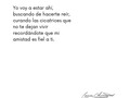 Las amistades reales, mantienen una lealtad irrompible. Pase lo que pase, al final del día, estarán ahí para ti, y a su vez, tú para ellas.  Toma esta oportunidad para mencionar a tu mejor amigo o amiga y diles: ¡Yo voy a estar ahí!  #amistad #poesia