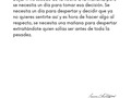 Se necesita un día para decir adiós a esa parte y empezar de nuevo porque si realmente quieres abrazar nuevos comienzos, nuevos saludos, nuevas personas, nuevas oportunidades y nuevas aventuras, primero debes dejar ir todo lo que te impidió sentirte vivo. Primero debes dejar ir todas las cosas que te hicieron temer al futuro🕊️