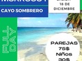 PARA RENOVAR ENERGÍAS, NOS VAMOS A HACER UN VIAJE DE UN DÍA EN MORROCOY.🌴☀️  Visitaremos CAYO SOMBRERO...🥰  Salimos el 18 DE DICIEMBRE en la noche y nos vamos a a disfrutar todo el sábado 19 de ese maravilloso paraíso 😍  ¿Te animas a pasar un tiempo de calidad este 19 DE DICIEMBRE?  Genial!!! La Excursión Incluye: Traslado en Bus, Desayuno, Traslado en Lancha y A CAYO SOMBRERO dentro del Parque Nacional Morrocoy, Almuerzo en la Playa a Base de Pescado, Un Brazalete identificativo, Cava con Hielo y Asistencia Durante el Viaje.