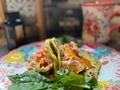 Desayuno más que divino !!! Taquitos de tortilla de nopal casera con huevitos a la mexicana con jamón 💞 . . #bajadepeso #comesano