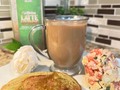 A desayunar !!! 🍃  Pankes de latte verde de Avena con mi huevito y mi cafécito Que delicia 😋   Para más recetas sígueme 🙏🙏🙏 . . . #vivesanoviveprosperovivefeliz