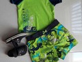 Traje de Baño Carters Niño 12meses 8$ o al cambio Como Nuevo Cross Talla 20-21 Con detalles 2$ o al cambio