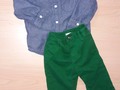Conjunto Bebe Niño 😍 9meses Camisa Jeans Carters 4$  Pantalon Ralph Laurent 4$