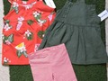 Conjunto Niña 🌻🏵️ 3 piezas Carters😍 Talla 3años/ 15$