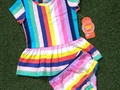 Vestido con panty 😍🌈 0-3meses/ 10$/ Wonder N.  #babygirl🎀💕
