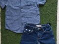 Conjunto Niño 3años 😍 8$  Camisa Jeans Carters Bermuda Levis