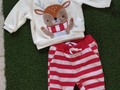 Conjunto Navidad Baby 0-3meses 😍❤️ 7$ como nuevo