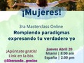 💖¡Atencion MUJER!💖 Regalo para ti!!! . Nueva oportunidad de participar en la Masterclass Gratuita:  . “ROMPIENDO PARADIGMAS EXPRESANDO TU VERDADERO YO” . Entra en la BIO de: @liberando_genios  . #identidad #impotencia #gestionaremociones #darmecuenta #consciencia #percepción #libertad